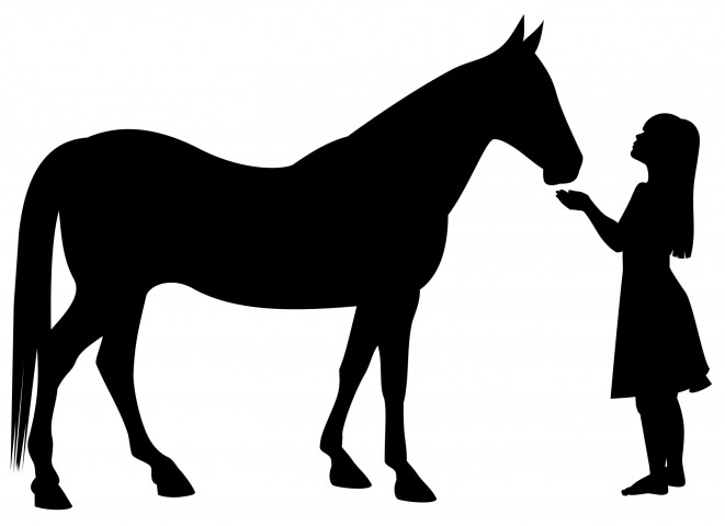 Girl horse silhouette 1552266780gTd
